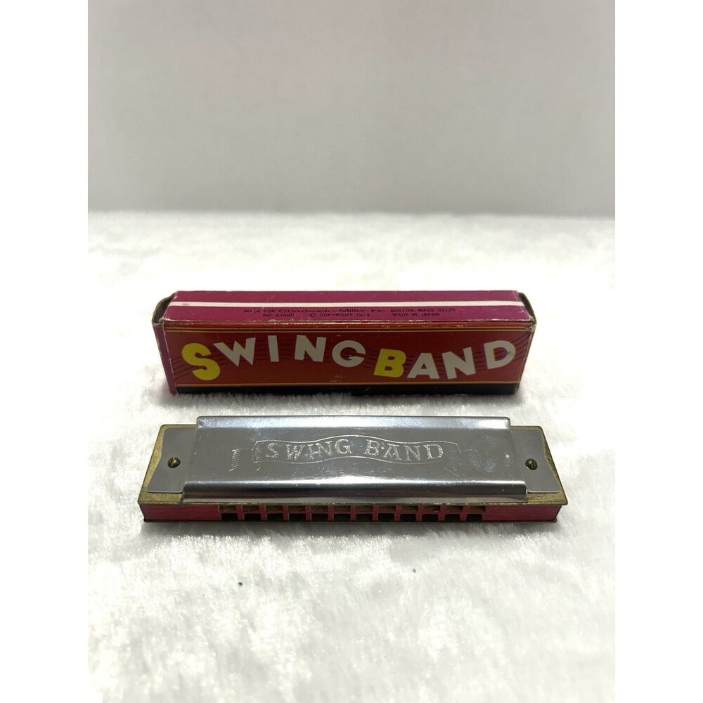 Vintage 1974 Swing Band Harmonica in Original Box Japan Chadwick-Miller 91896